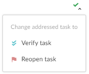 Drop-down Menu for Addressed Tasks Image of Drop-down Menu for Addressed Tasks