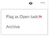 Drop-down Menu for Flagging a Comment as a Task Image of Drop-down Menu for Flagging a Comment as a Task