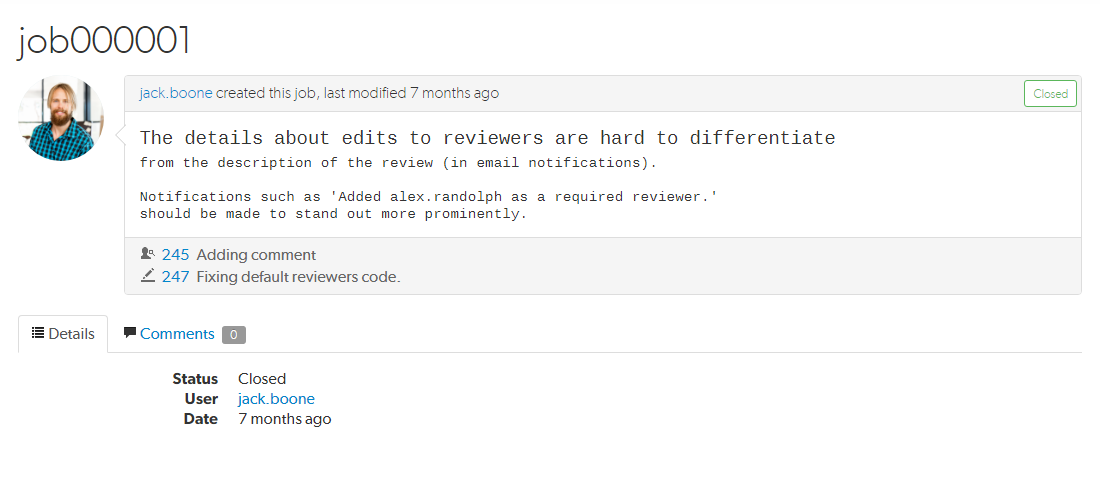 Example Job Image of an example job